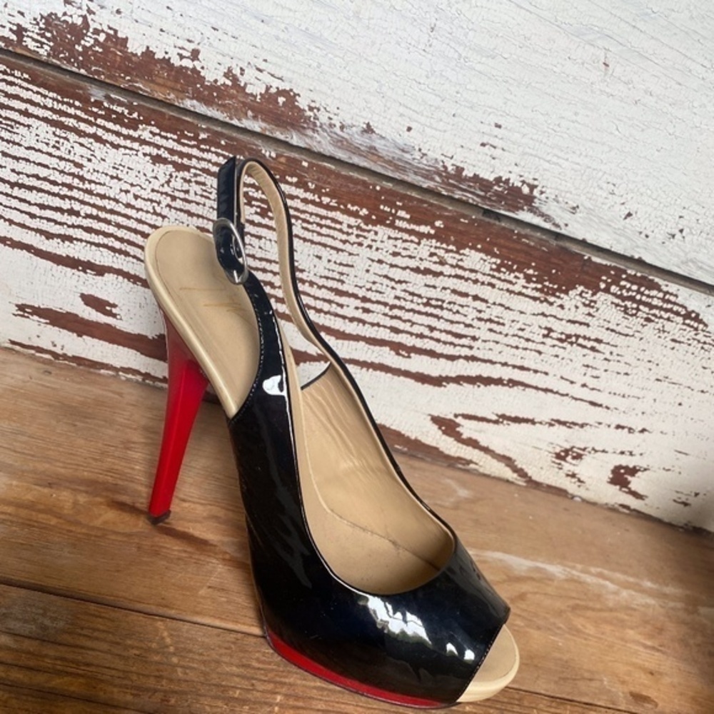 Giuseppi Zanotti Peep Toe Patent Leather Pump 8.5 - Picture 3 of 7